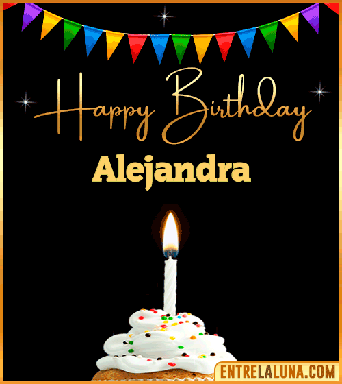 GiF Happy Birthday Alejandra